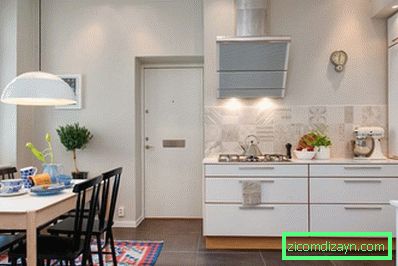U-shaped kitchen area of ​​14.5 square meters. meters