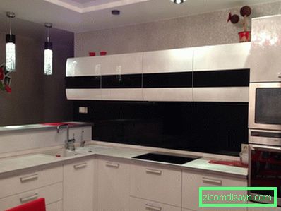 Black and white kitchen design: design rules, practical tips, photo examples