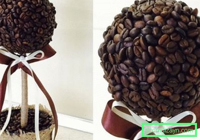 Topiary made from coffee - finished product