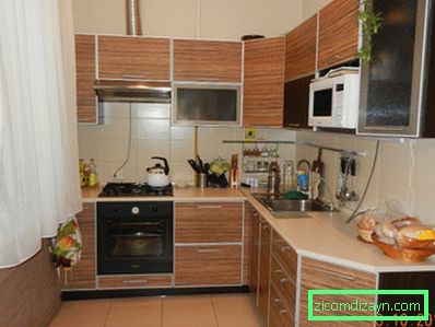 Zebrano kitchens in the interior (photo)
