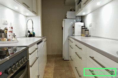 Parallel kitchen layout: 50+ photo examples, practical tips from designers